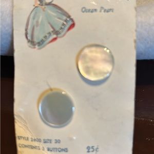 Genuine Mother of Pearl buttons